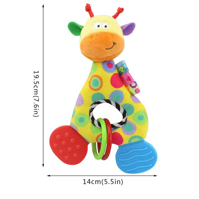 Lovely Stuffed Animal Baby Rattle