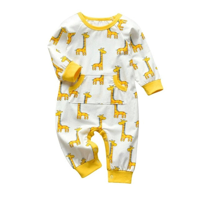 Baby Unisex fashion Cotton  Long Sleeve Romper