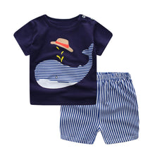 Children Cartoon Summer Boys Clothing Set for boys and girls