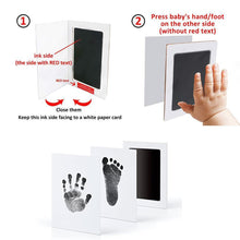 Footprint + Handprint Imprint Kit Baby Ink Pad Storage Memento Kit