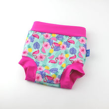 Ocean Fry High Waist Swimming Trunks Printed Swim Diapers