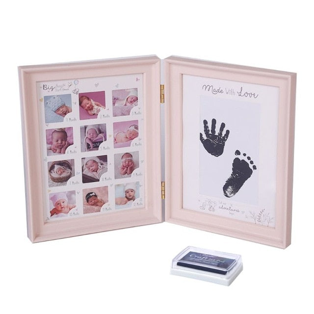 Newborn Baby Hand Foot Ink Pad Print Growth Photo Frame