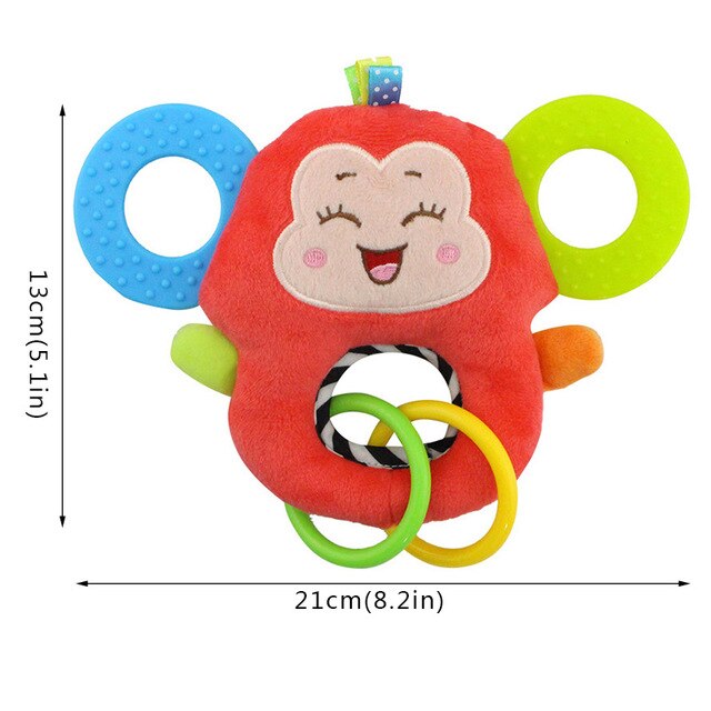 Lovely Stuffed Animal Baby Rattle