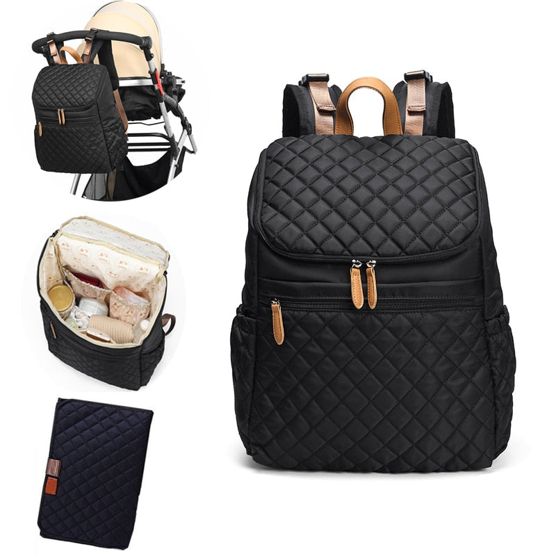 Black Upbabycare Diaper Bag Mummy Backpack