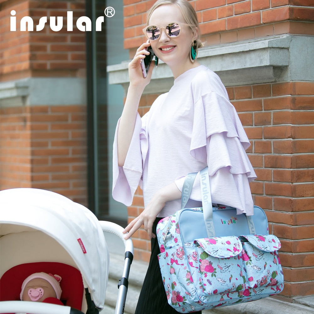 Insular Waterproof Diaper Tote Bag