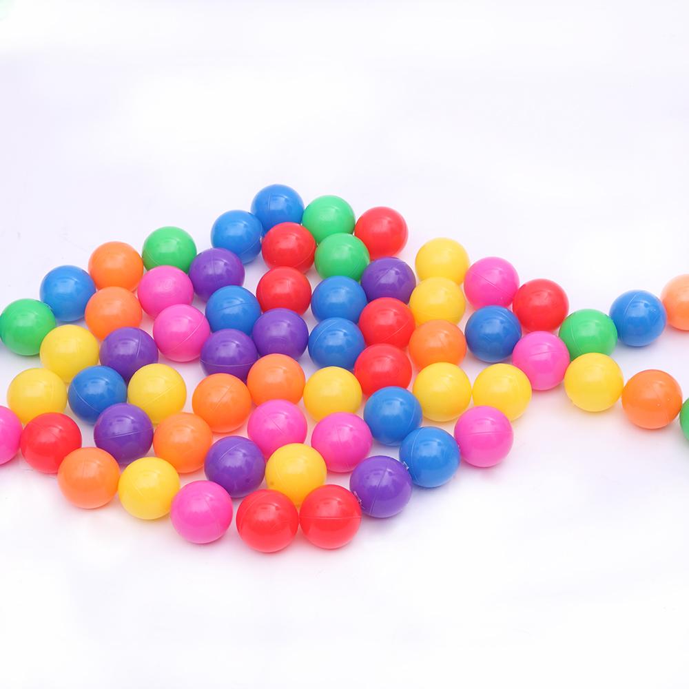 100pcs Colorful 5.5cm Fun Soft Plastic Ocean Ball