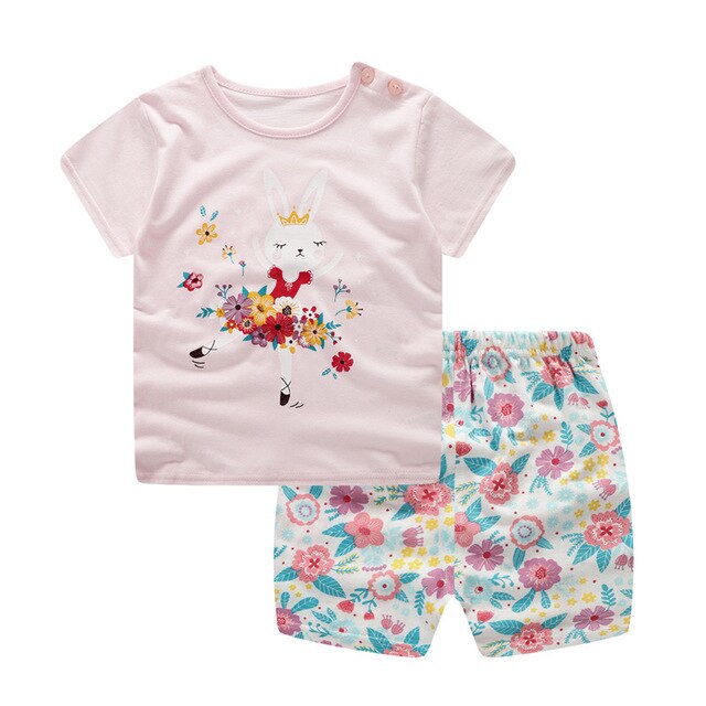 Children Cartoon Summer Boys Clothing Set for boys and girls