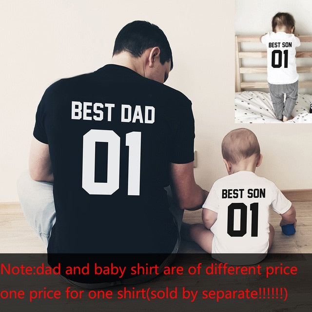 Father and Son Best Friends for Life Family Matching Family Look T Shirt