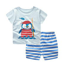 Children Cartoon Summer Boys Clothing Set for boys and girls