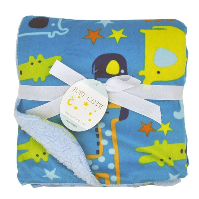 Just Cute Warm Fleece Baby Blankets