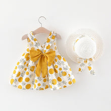 Summer Baby Girls Dresses with matching hats