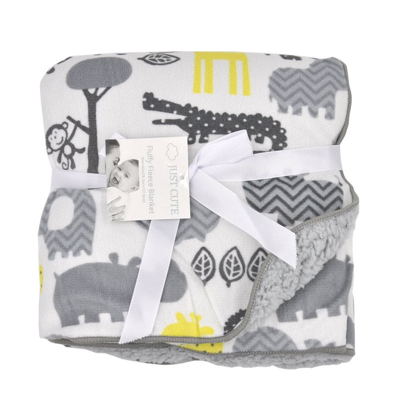 Just Cute Warm Fleece Baby Blankets