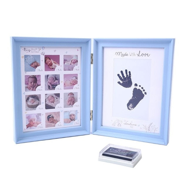 Newborn Baby Hand Foot Ink Pad Print Growth Photo Frame