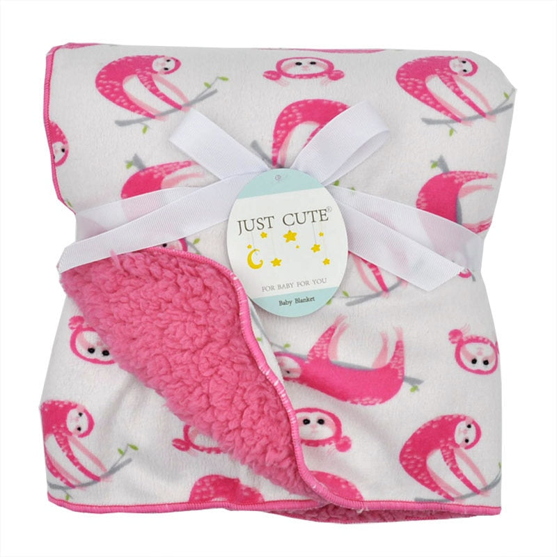 Just Cute Warm Fleece Baby Blankets