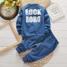 boys clothing set fashion denim & tracksuit set plaid tops +pants 1-4T