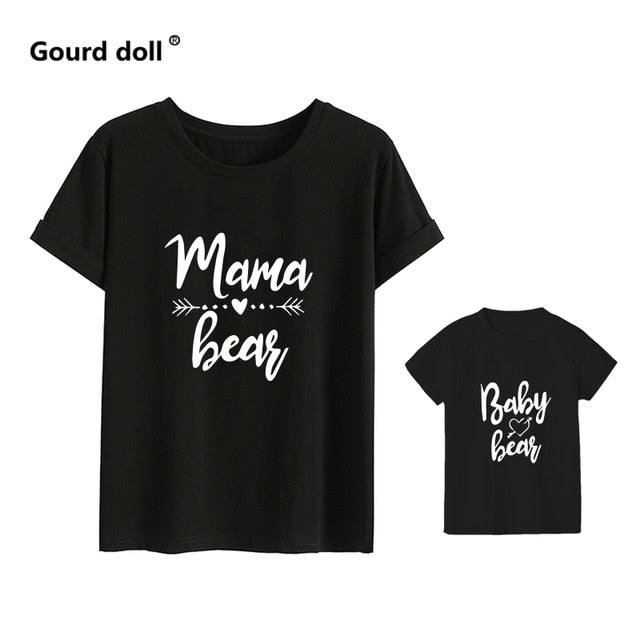 mother and daughter "Mama bear / baby bear" t shirts