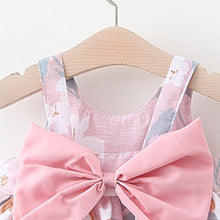 Adorable Baby Girl Bowknot Decor Dresses with Matching Hat Set