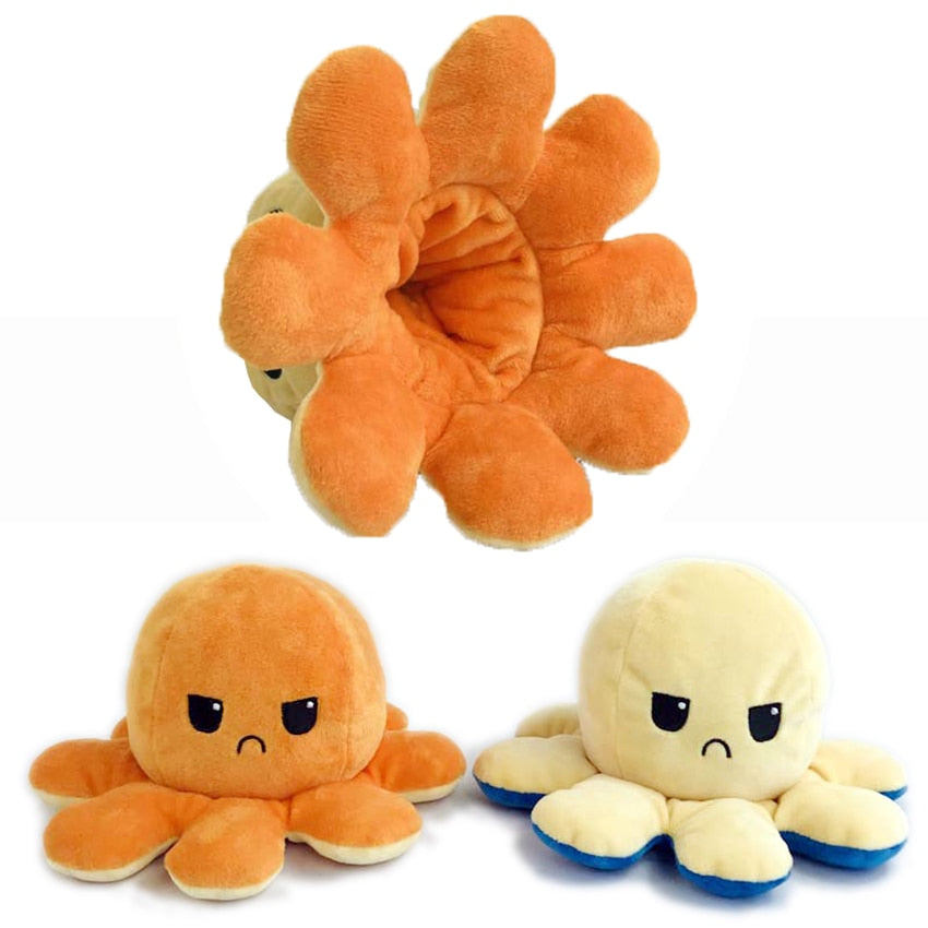 Reversible Flip Octopus Stuffed Plush Toy