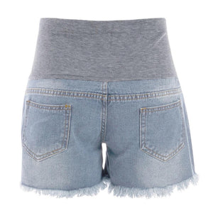 Ripped Maternity Denim Belly Care Shorts  Pants