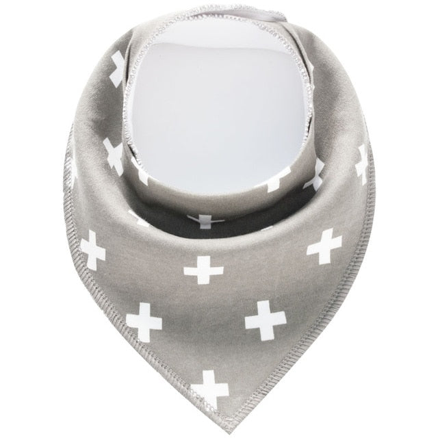 Triangle scarf Cotton Cartoon Baby Bibs