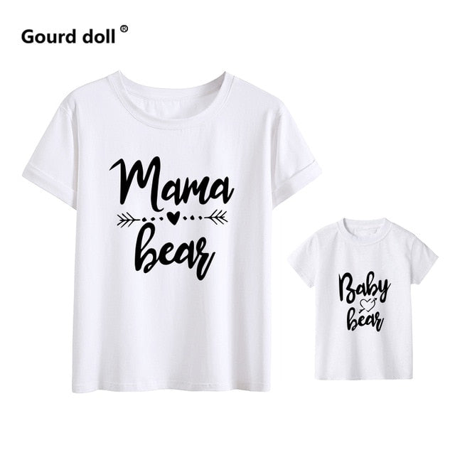 mother and daughter "Mama bear / baby bear" t shirts