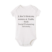 Social Distancing Baby Announcement Onesie