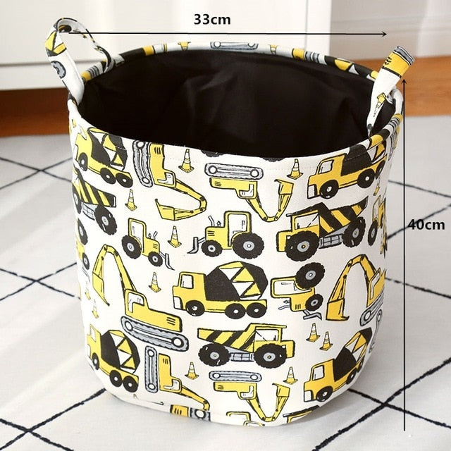 Cartoon Foldable Laundry Basket Toys Storage Organizer