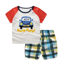 Children Cartoon Summer Boys Clothing Set for boys and girls