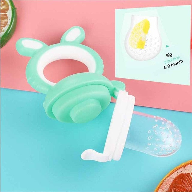 Fresh Food Nibbler Baby Pacifiers Feeder- Fruit feeding nipple Safe Supplies Nipple Teat Pacifier Bottles