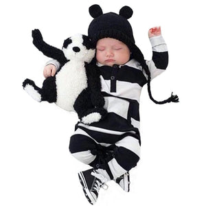 Long sleeve striped Jumpsuit Onsie