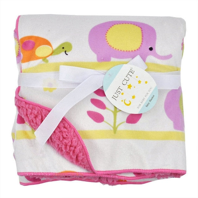 Just Cute Warm Fleece Baby Blankets