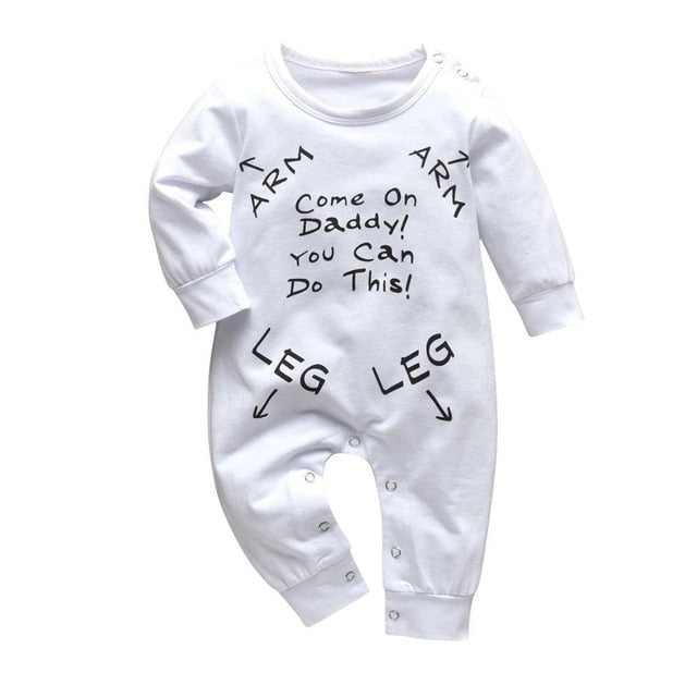 Baby Unisex fashion Cotton  Long Sleeve Romper