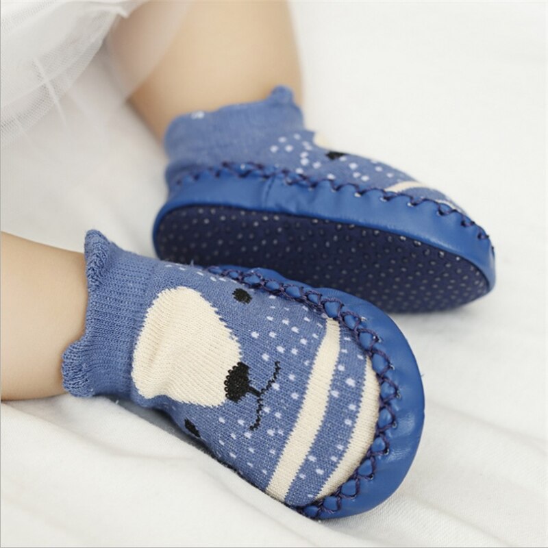 Anti Slip Baby Floor Socks Shoes With Soft Rubber Soles first walker