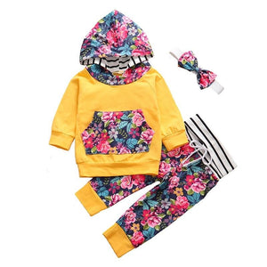 toddler floral hoodie set