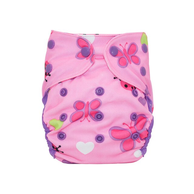 Happy Flute NB/S Cloth Diaper Cover,  With Double Gussets,Fits 3-6months Baby,Without Insert