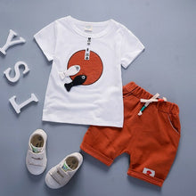 Summer Clothing 2pcs  Set Girls T-shirt + Overalls