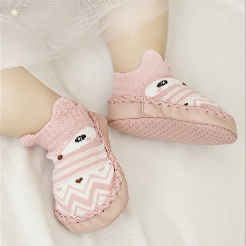 Anti Slip Baby Floor Socks Shoes With Soft Rubber Soles first walker