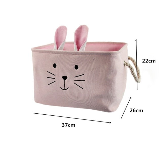 Cartoon Foldable Laundry Basket Toys Storage Organizer