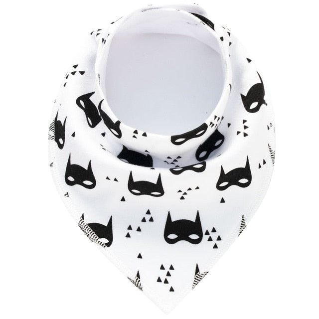 Triangle scarf Cotton Cartoon Baby Bibs