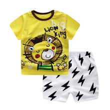 Children Cartoon Summer Boys Clothing Set for boys and girls