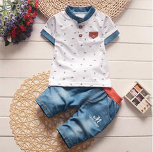 Summer Clothing 2pcs  Set Girls T-shirt + Overalls