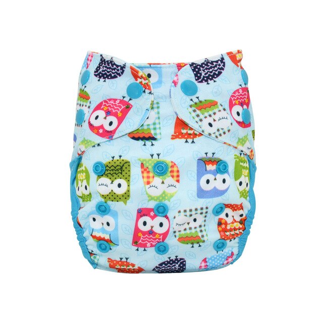 Happy Flute NB/S Cloth Diaper Cover,  With Double Gussets,Fits 3-6months Baby,Without Insert