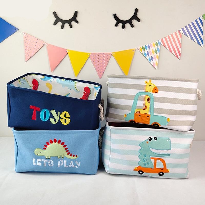 Cartoon Foldable Laundry Basket Toys Storage Organizer