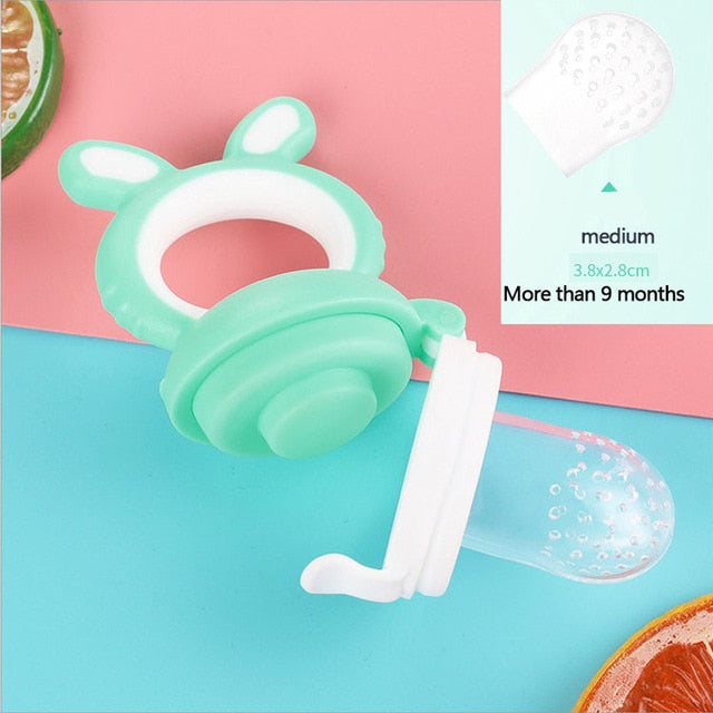 Fresh Food Nibbler Baby Pacifiers Feeder- Fruit feeding nipple Safe Supplies Nipple Teat Pacifier Bottles