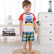 Children Cartoon Summer Boys Clothing Set for boys and girls