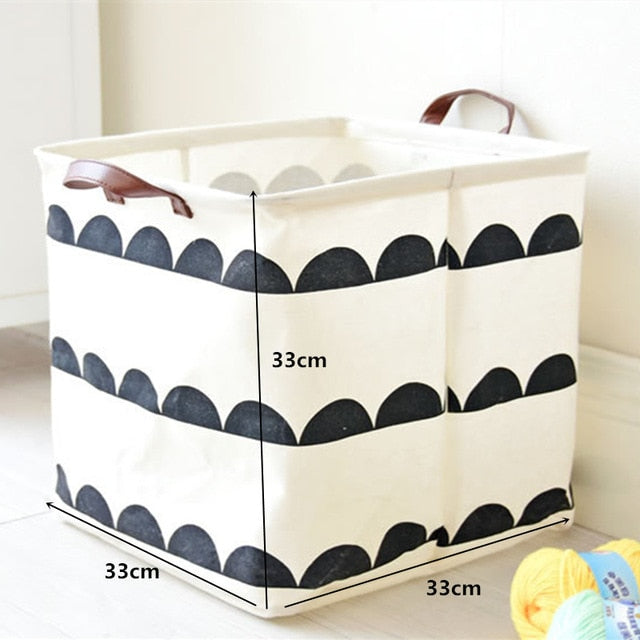 Cartoon Foldable Laundry Basket Toys Storage Organizer