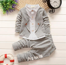 Spring boys 3pcs cotton clothing set for baby + toddler