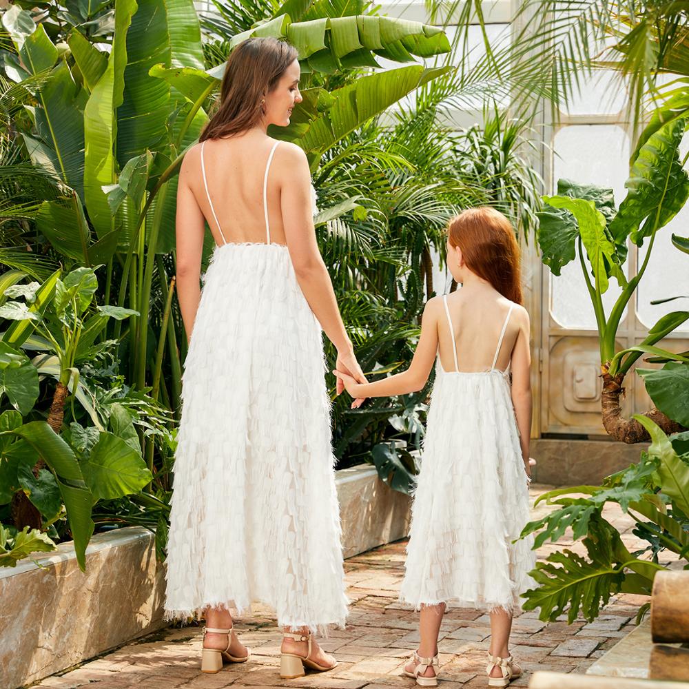 Mommy and Me Matching Outfits - Summer Fluffy Long Dress