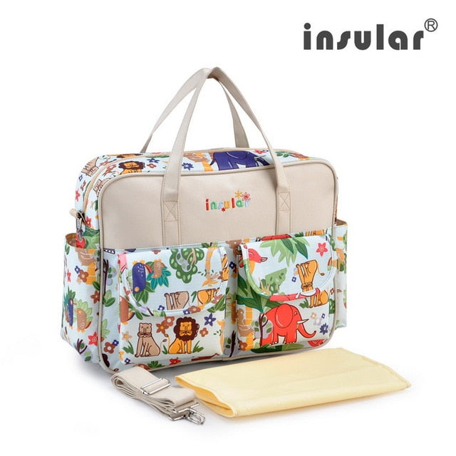 Insular Waterproof Diaper Tote Bag