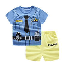 Children Cartoon Summer Boys Clothing Set for boys and girls